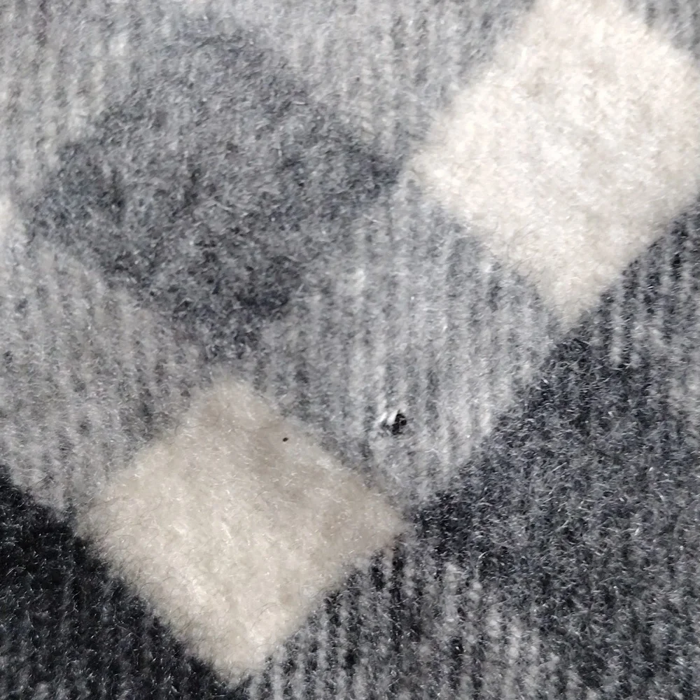 Burberry Black and White Checkered Men's Scarf